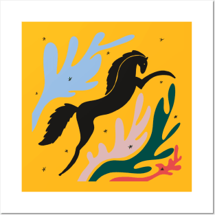 Running horses Posters and Art